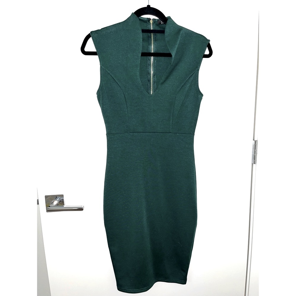 Forest Green Midi Dress, size XS